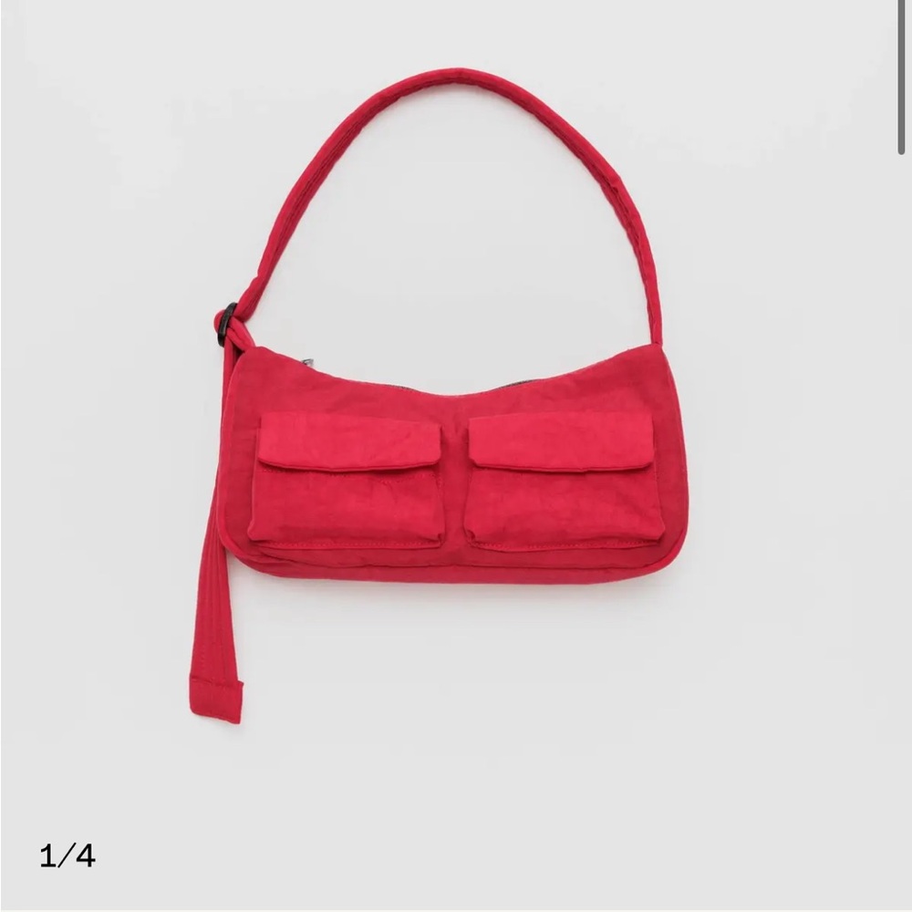 BAGGU red cargo shoulder bag
